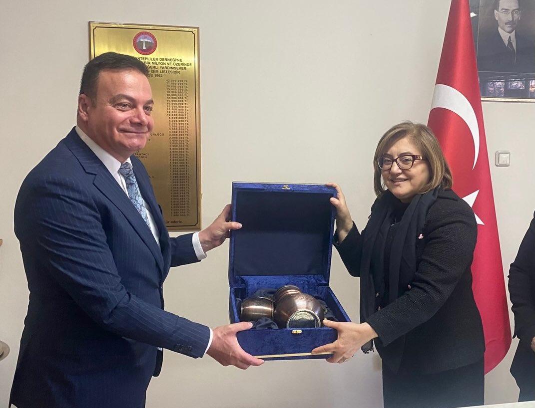 Gaziantep Büyükşehir Belediye Başkanımız Sayın Fatma ŞAHİN hanımefendiyi ağırladık